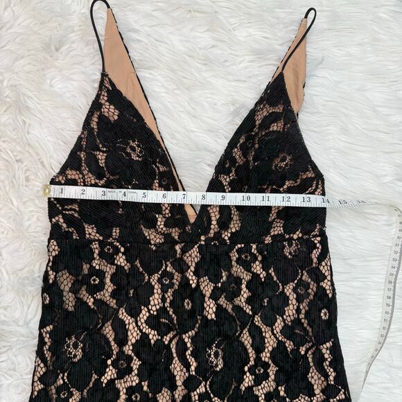 Free People Women's Dangerous Love Lace Minidress Size 4 Black - Picture 15 of 16